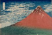 Katsushika Hokusai Mount Fuji in Clear Weather (nn03) oil on canvas